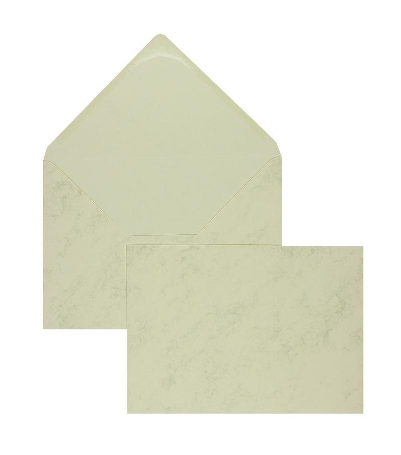 enveloppes colorées crème (chamois marbré) 225 x 315 mm (din c4) | 100 g/m² offset (paperado) | sans fenêtre | fermeture gommée | rabat pointu | 100 pièces