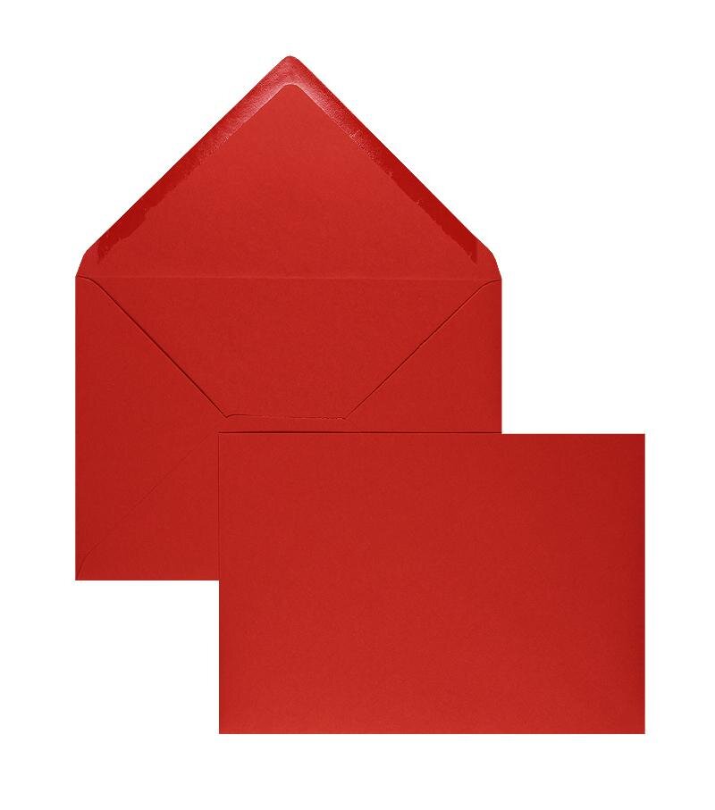 enveloppes colorées rouge (rouge tomate) 225 x 315 mm (din c4) | 100 g/m² côtelé (paperado) | sans fenêtre | fermeture gommée | rabat pointu | 100 pièces