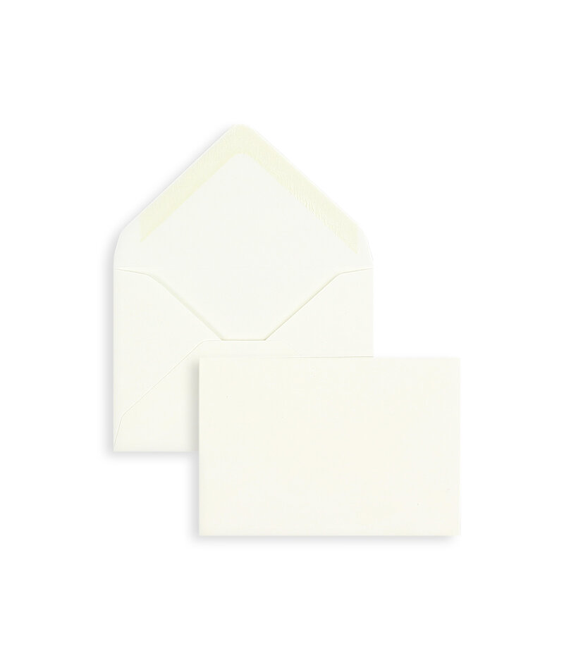 enveloppes blanc (blanc naturel) 70 x 100 mm | 120 g/m² coton | sans fenêtre | fermeture gommée | rabat pointu | 100 pièces