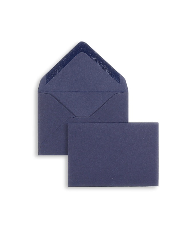 enveloppes colorées bleu (bleu foncé) 70 x 100 mm | 120 g/m² velin | sans fenêtre | fermeture gommée | rabat pointu | 100 pièces