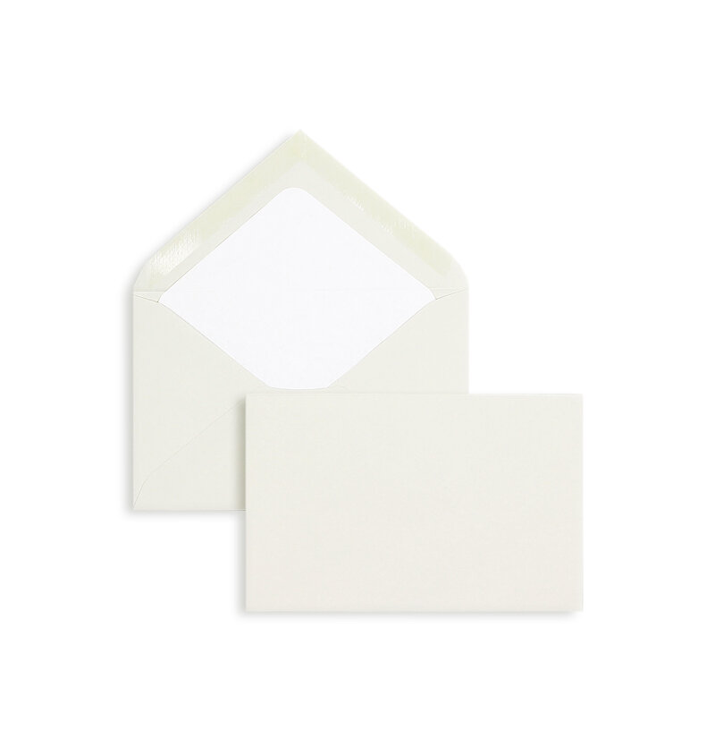 enveloppes colorées gris 90 x 140 mm | 100 g/m² côtelé | sans fenêtre | fermeture gommée | rabat pointu | 100 pièces