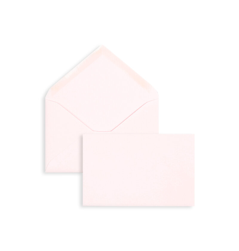 enveloppes colorées rose 90 x 140 mm | 100 g/m² côtelé | sans fenêtre | fermeture gommée | rabat pointu | 100 pièces