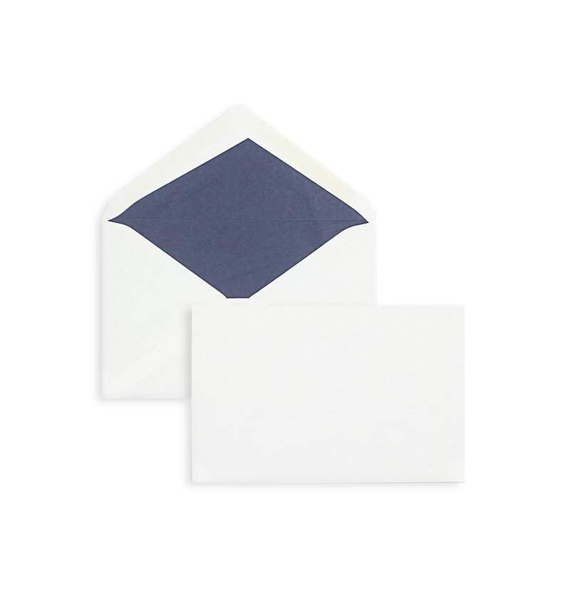 enveloppes blanc (blanc naturel) 95 x 145 mm | 100 g/m² côtelé | sans fenêtre | fermeture gommée | rabat pointu | 100 pièces