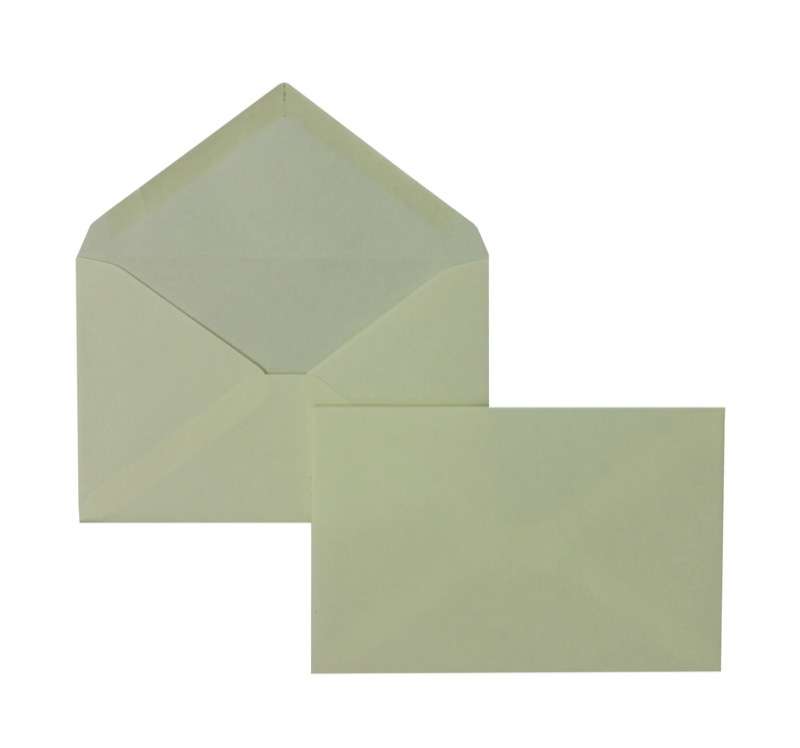 enveloppes colorées crème 95 x 145 mm | 120 g/m² velin | sans fenêtre | fermeture gommée | rabat pointu | 100 pièces