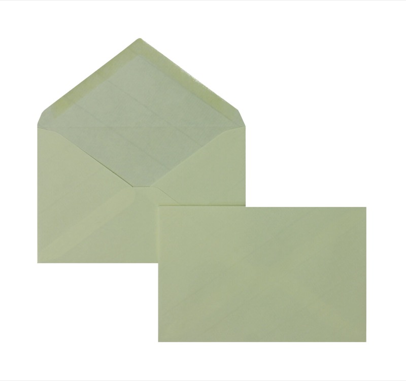 enveloppes colorées crème (blanc crème) 95 x 145 mm | 100 g/m² côtelé | sans fenêtre | fermeture gommée | rabat pointu | 100 pièces