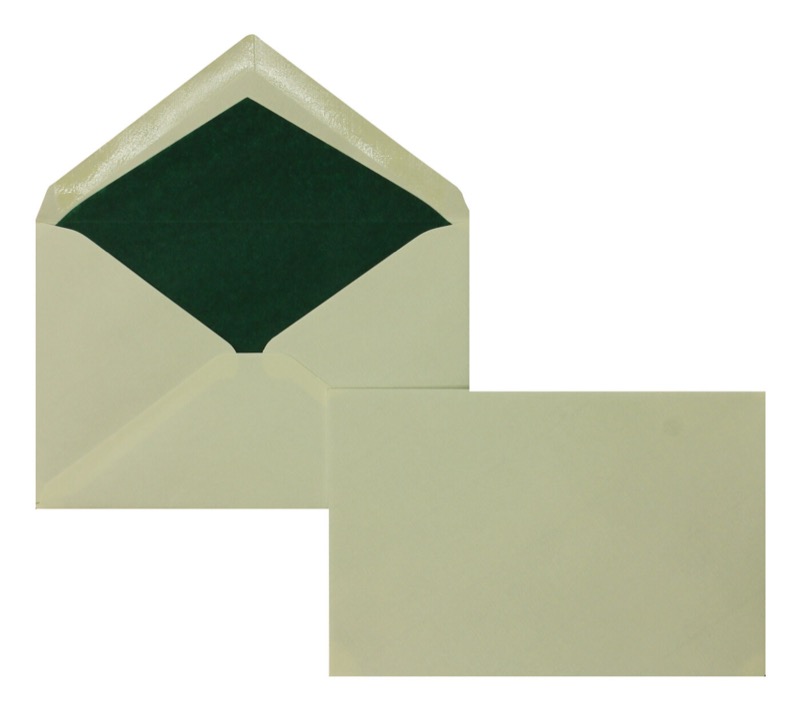 enveloppes colorées crème (blanc crème) 95 x 145 mm | 100 g/m² côtelé | sans fenêtre | fermeture gommée | rabat pointu | 100 pièces