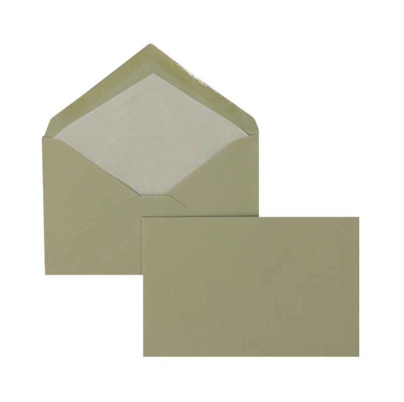 enveloppes colorées gris 95 x 145 mm | 100 g/m² côtelé | sans fenêtre | fermeture gommée | rabat pointu | 100 pièces