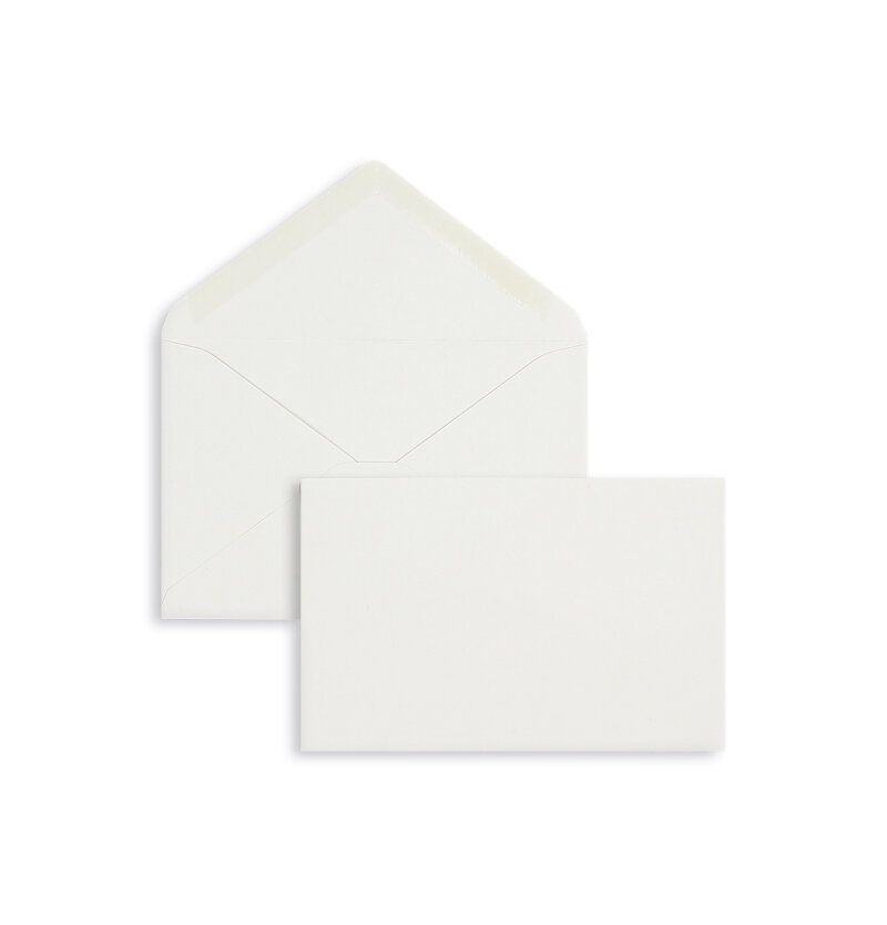 enveloppes colorées gris (gris clair) 95 x 145 mm | 120 g/m² velin | sans fenêtre | fermeture gommée | rabat pointu | 100 pièces