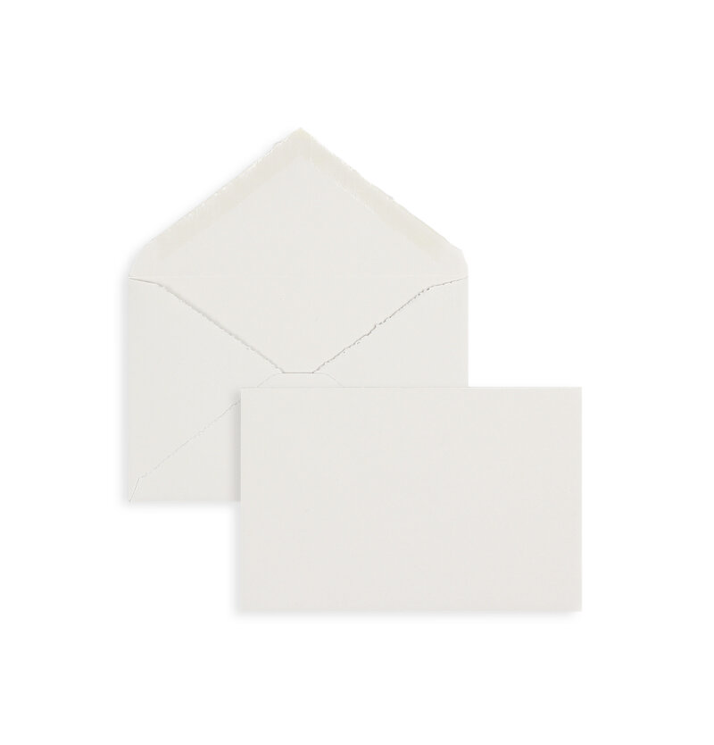 enveloppes colorées gris (gris côtelé) 95 x 145 mm | 100 g/m² bord frangeux | sans fenêtre | fermeture gommée | rabat pointu | 100 pièces