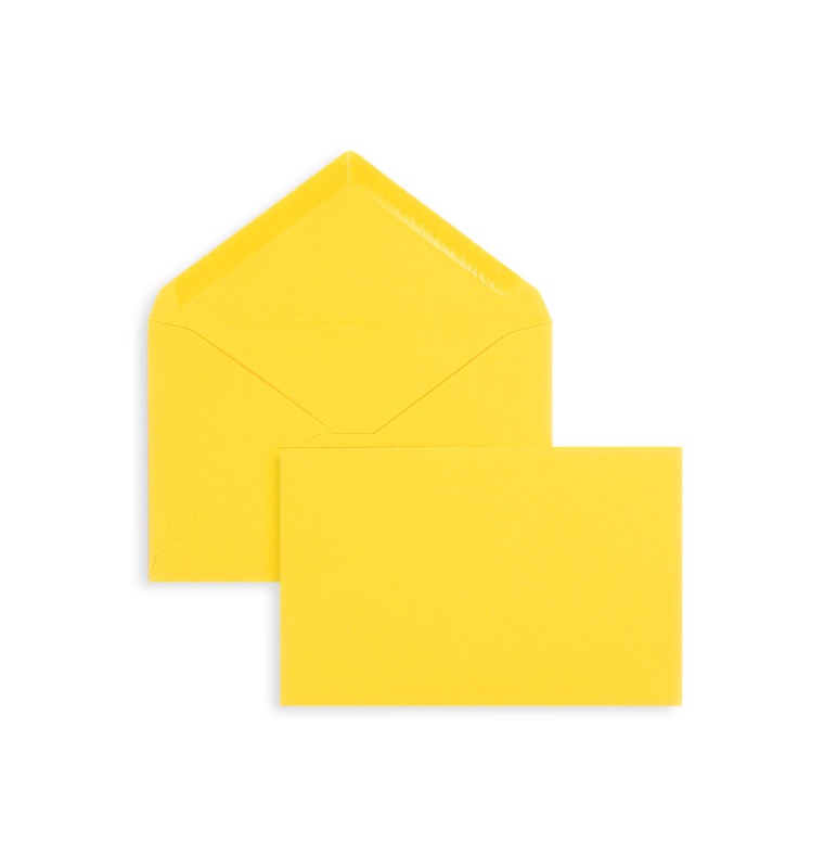 enveloppes colorées orange (mangue) 95 x 145 mm | 120 g/m² velin | sans fenêtre | fermeture gommée | rabat pointu | 100 pièces