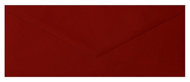 Enveloppes Rouge (Rouge cinabre) 95 x 235 mm