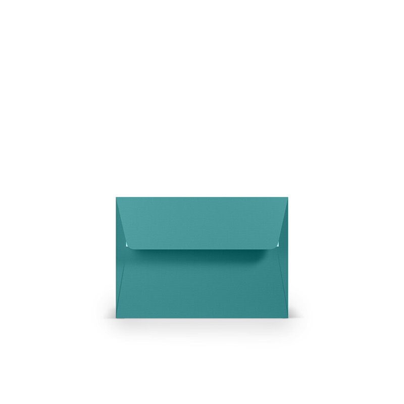 enveloppes colorées bleu (ocean) 125 x 176 mm (b6) | 100 g/qm côtelé (paperado) | sans fenêtre | fermeture adhésive | rabat droit | 100 pièces