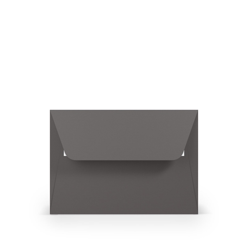enveloppes colorées gris (ardoise) 125 x 176 mm (b6) | 100 g/m² côtelé (paperado) | sans fenêtre | fermeture adhésive | rabat droit | 100 pièces