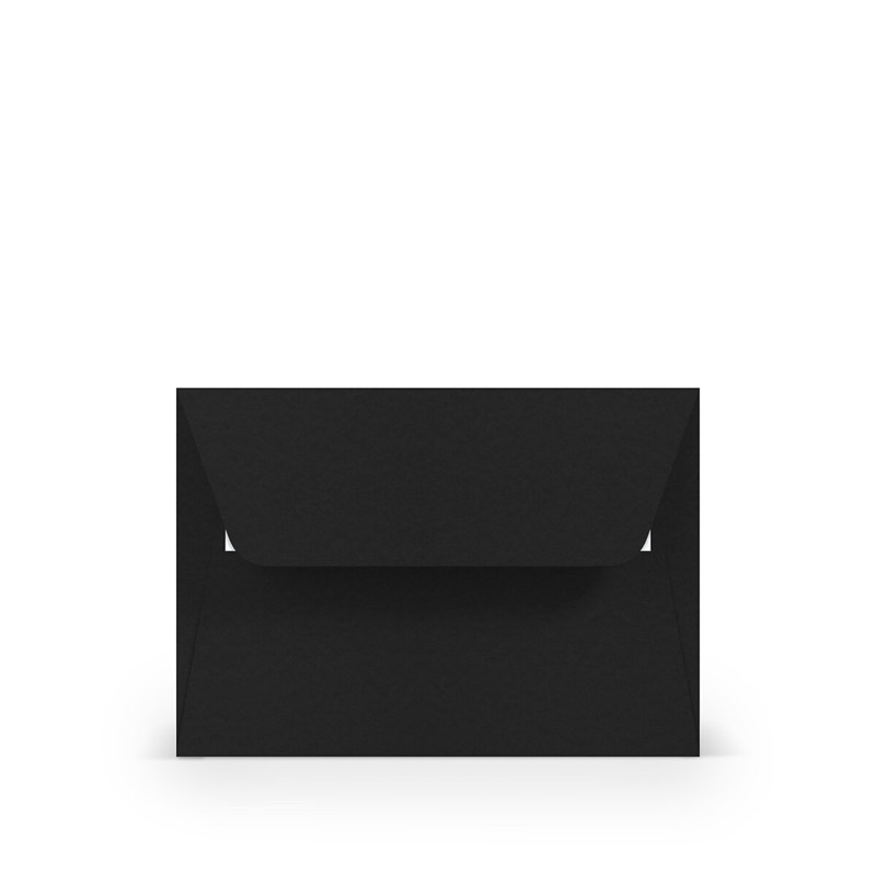 enveloppes colorées noir 125 x 176 mm (b6) | 100 g/m² mat (paperado) | sans fenêtre | fermeture adhésive | rabat droit | 100 pièces