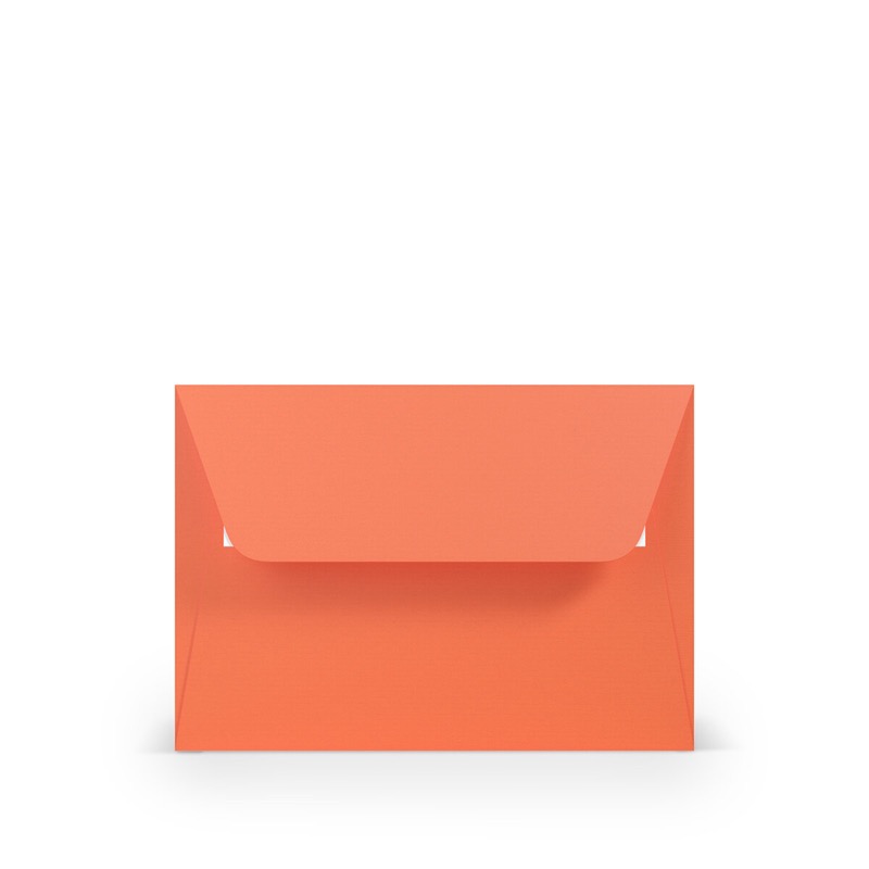enveloppes colorées rose (corail) 125 x 176 mm (b6) | 100 g/qm côtelé (paperado) | sans fenêtre | fermeture adhésive | rabat droit | 100 pièces