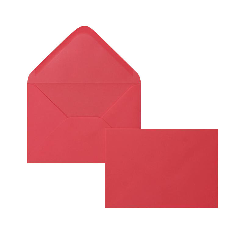 enveloppes colorées rose (rose d'œillet) 125 x 176 mm (b6) | 100 g/m² offset | sans fenêtre | fermeture gommée | rabat pointu | 100 pièces