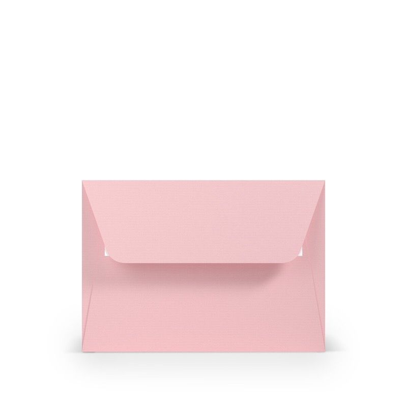 enveloppes colorées rose (rose flamant) 125 x 176 mm (b6) | 100 g/m² côtelé (paperado) | sans fenêtre | fermeture adhésive | rabat droit | 100 pièces