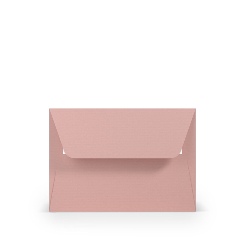 enveloppes colorées rose (vieux rose) 125 x 176 mm (b6) | 100 g/qm côtelé (paperado) | sans fenêtre | fermeture adhésive | rabat droit | 100 pièces