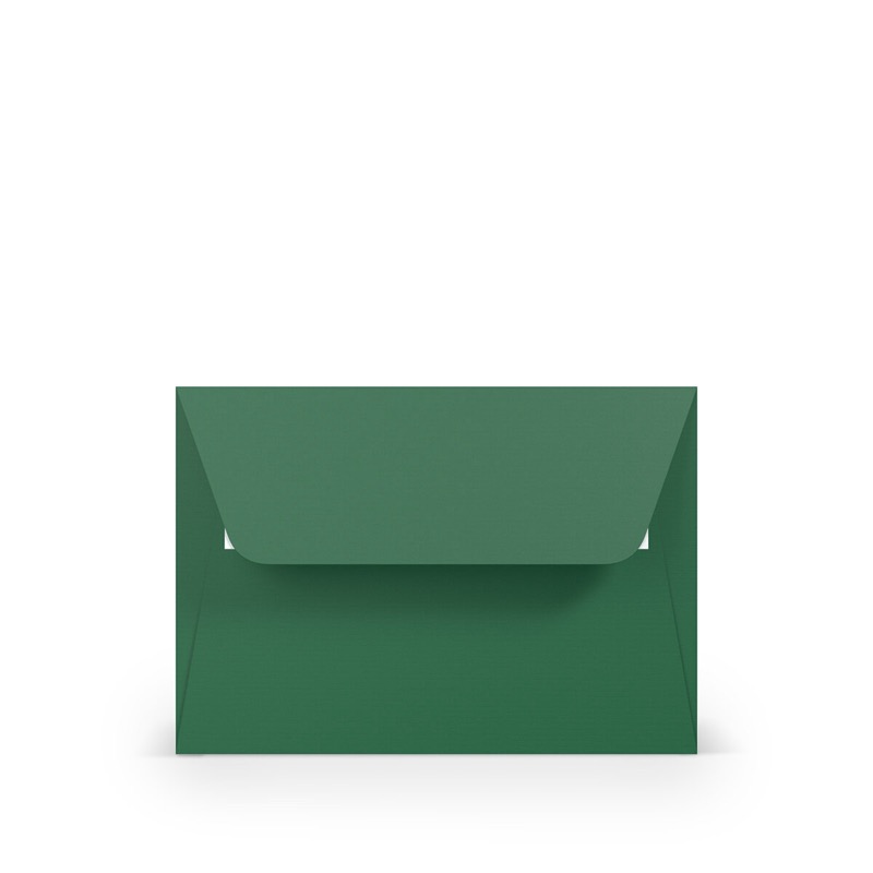 enveloppes colorées vert (vert sapin) 125 x 176 mm (b6) | 100 g/m² côtelé (paperado) | sans fenêtre | fermeture adhésive | rabat droit | 100 pièces