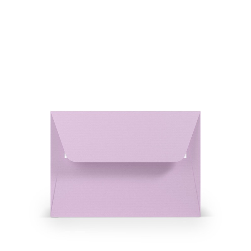 enveloppes colorées violet (orchidée lilas) 125 x 176 mm (b6) | 100 g/m² côtelé (paperado) | sans fenêtre | fermeture adhésive | rabat droit | 100 pièces
