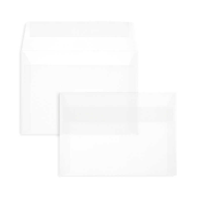 Enveloppes transparentes Blanc (Transparent blanc) 125 x 176 mm (B6)