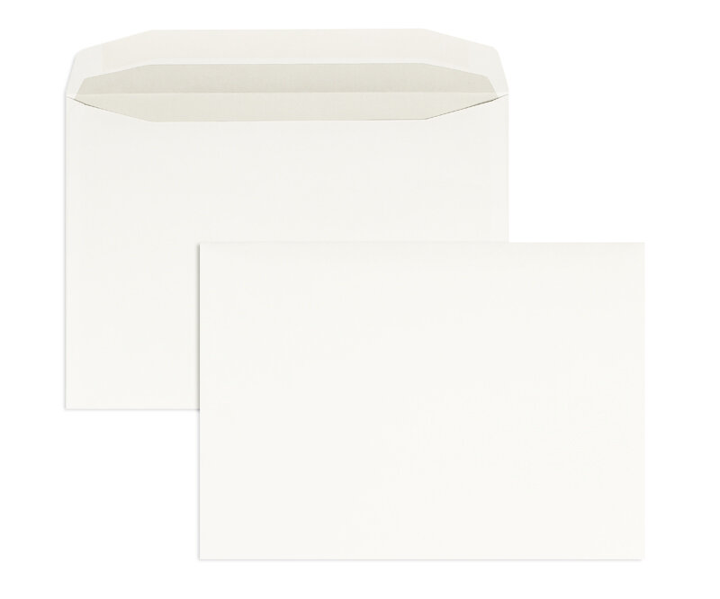 enveloppe de mise sous pli blanc 229 x 324 mm (c4) | 90 g/m² offset | sans fenêtre | fermeture gommée | rabat trapézoïdal | 250 pièces