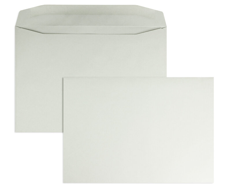 enveloppe de mise sous pli colorées gris 229 x 324 mm (c4) | 100 g/m² recycling | sans fenêtre | fermeture gommée | rabat trapézoïdal | 250 pièces