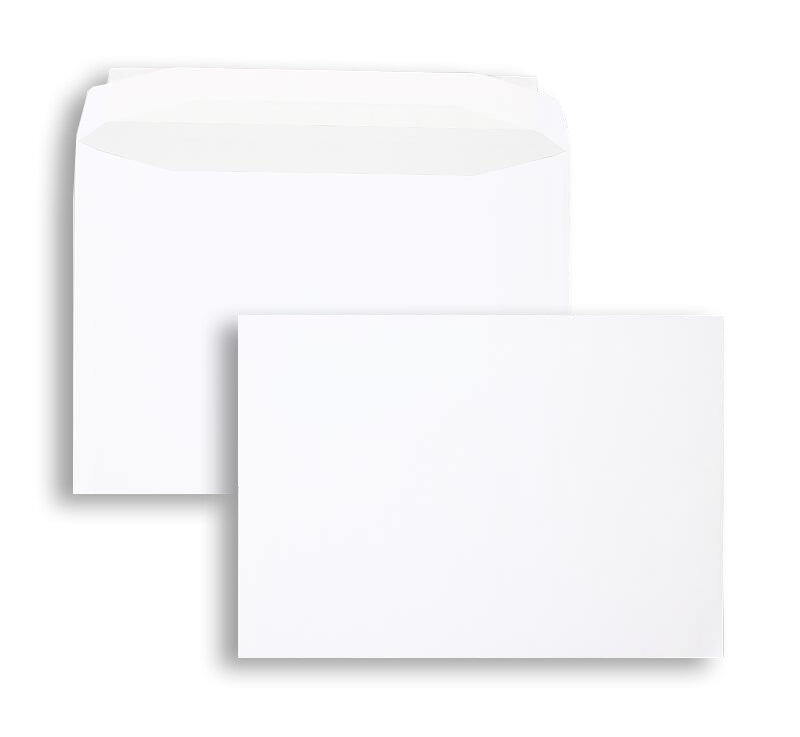 enveloppes blanc 229 x 324 mm (c4) | 100 g/m² offset | sans fenêtre | fermeture adhésive | rabat droit | 250 pièces