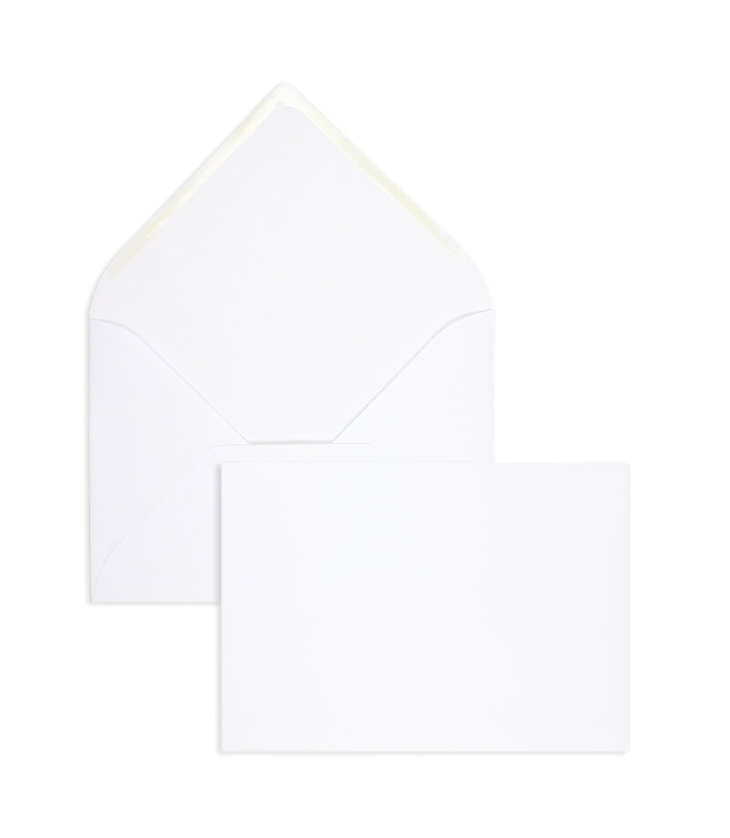 enveloppes blanc (blanc d'hiver) 229 x 324 mm (c4) | 120 g/m² lisse | sans fenêtre | fermeture gommée | rabat pointu | 100 pièces