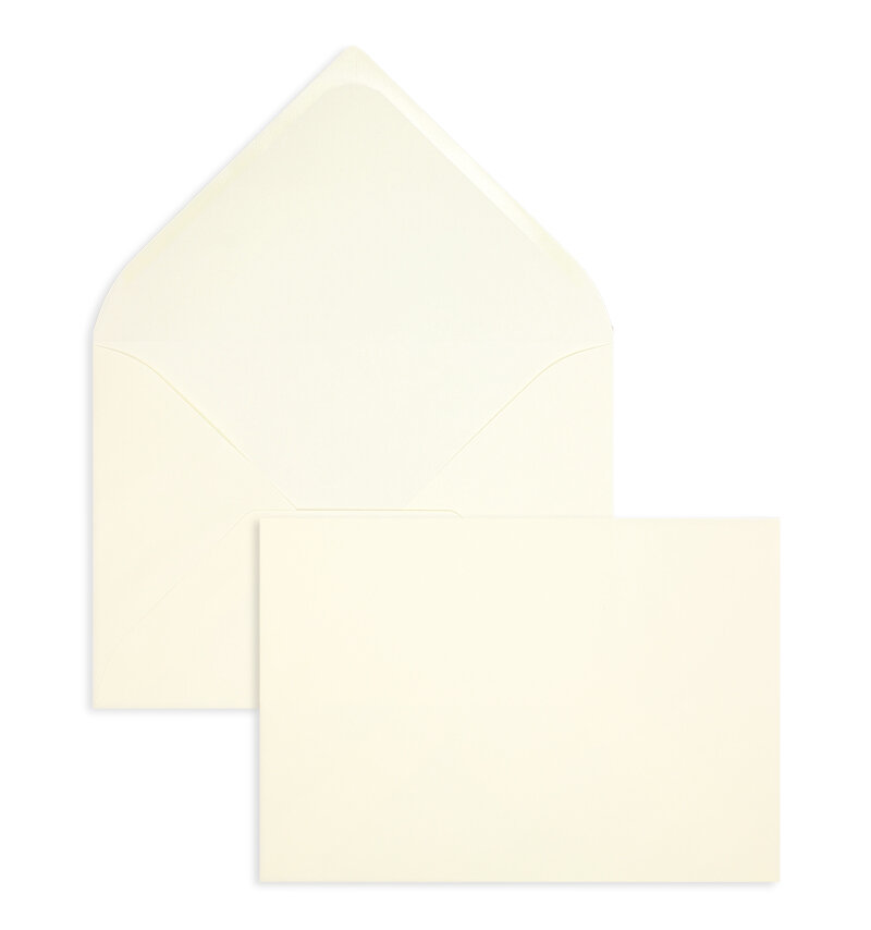 enveloppes colorées crème 229 x 324 mm (c4) | 120 g/m² velin | sans fenêtre | fermeture gommée | rabat pointu | 100 pièces
