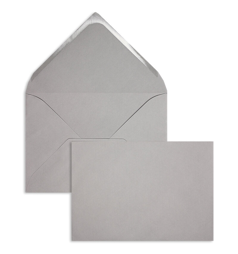 enveloppes colorées gris (ardoise) 229 x 324 mm (c4) | 120 g/m² velin | sans fenêtre | fermeture gommée | rabat pointu | 100 pièces