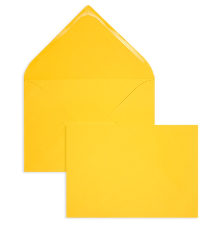 enveloppes colorées orange (mangue) 229 x 324 mm (c4) | 120 g/m² velin | sans fenêtre | fermeture gommée | rabat pointu | 100 pièces