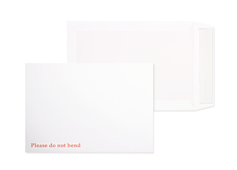 enveloppes dos cartonné blanc 229 x 324 mm (c4) | 120 g/m² offset | sans fenêtre | fermeture adhésive | rabat droit | 125 pièces