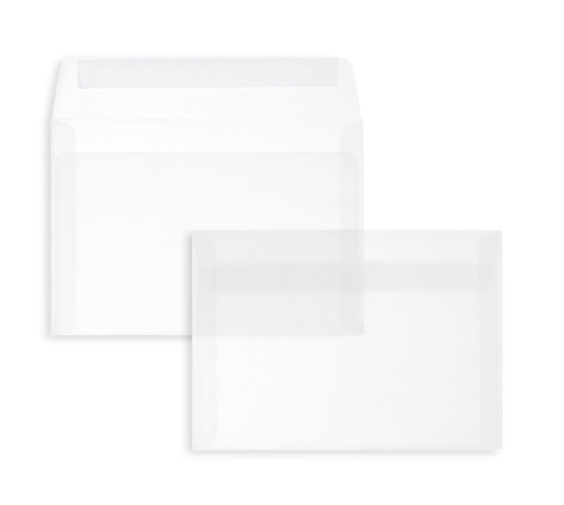 Enveloppes transparentes Blanches (Transparent blanc) 229 x 324 mm (C4)