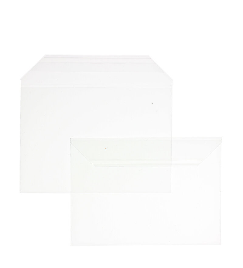 Enveloppes transparentes de feuille plastique Cristallin 229 x 324 mm (C4)