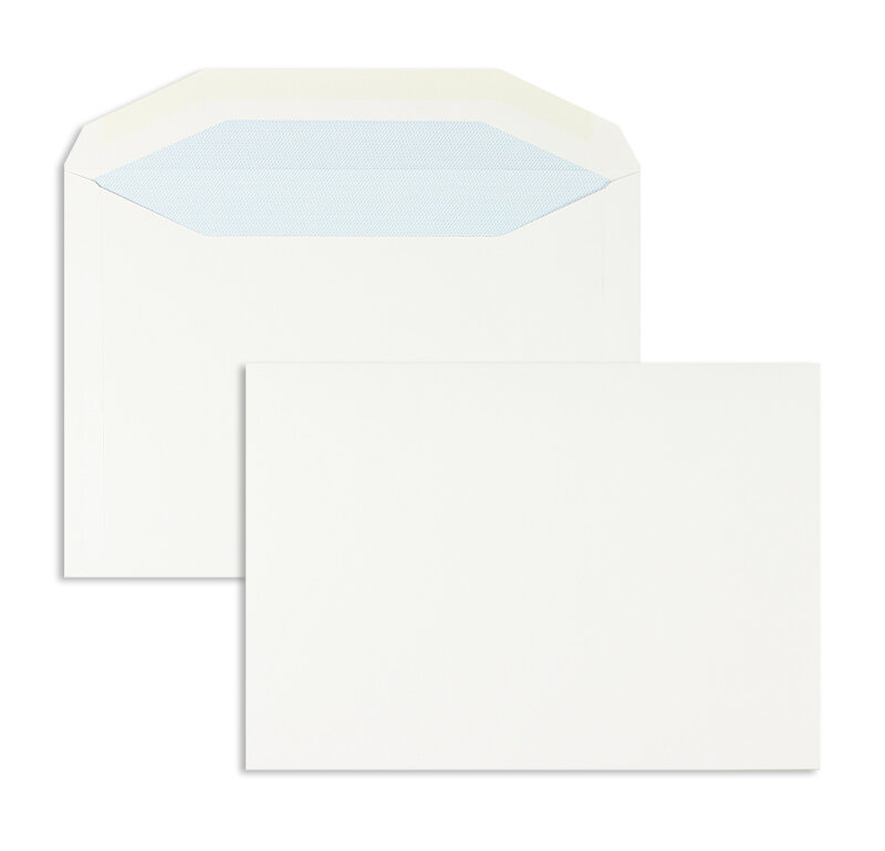 enveloppe de mise sous pli blanc 162 x 229 mm (c5) | 100 g/m² offset | sans fenêtre | fermeture gommée | rabat trapézoïdal | 500 pièces