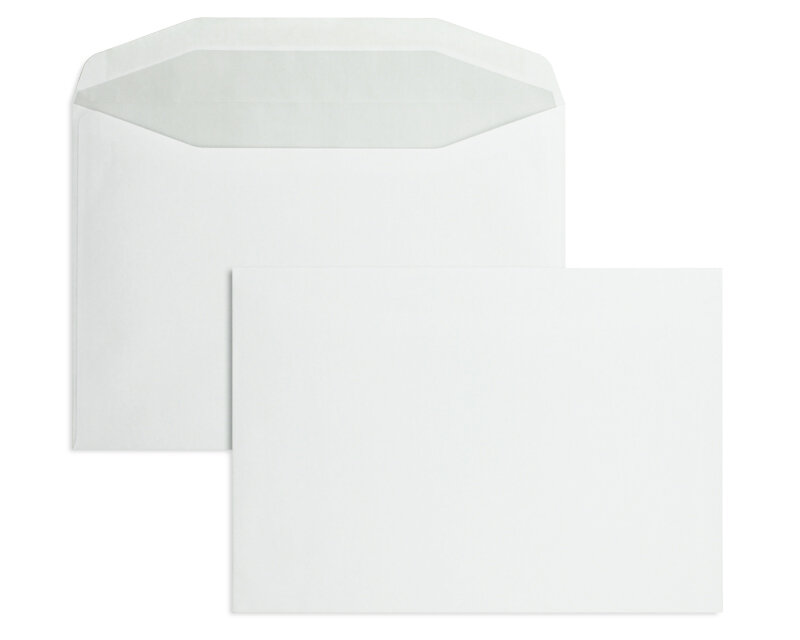 enveloppe de mise sous pli blanc 162 x 229 mm (c5) | 80 g/m² offset | sans fenêtre | fermeture gommée | rabat trapézoïdal | 500 pièces
