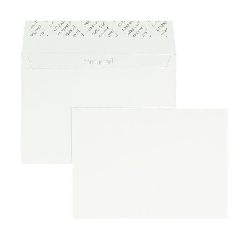 enveloppes blanc 162 x 229 mm (c5) | 120 g/m² conqueror texture | sans fenêtre | fermeture adhésive | rabat droit | 250 pièces