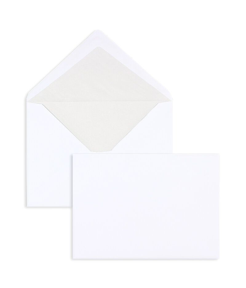 enveloppes blanc 162 x 229 mm (c5) | 90 g/m² offset | sans fenêtre | fermeture gommée | rabat pointu | 500 pièces