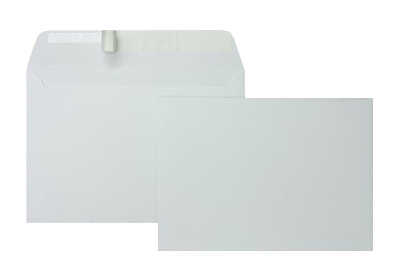 enveloppes blanc (blanc royal) 162 x 229 mm (c5) | 140 g/m² soyeux lisse | sans fenêtre | fermeture adhésive | rabat droit | 125 pièces
