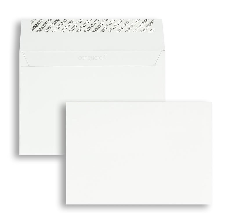 enveloppes blanc (blanc très brillant) 162 x 229 mm (c5) | 120 g/m² conqueror smooth/lisse | sans fenêtre | fermeture adhésive | rabat droit | 250 pièces