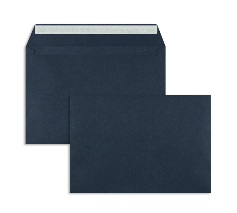 enveloppes colorées bleu (bleu royal) 162 x 229 mm (c5) | 120 g/m² offset | sans fenêtre | fermeture adhésive | rabat droit | 100 pièces