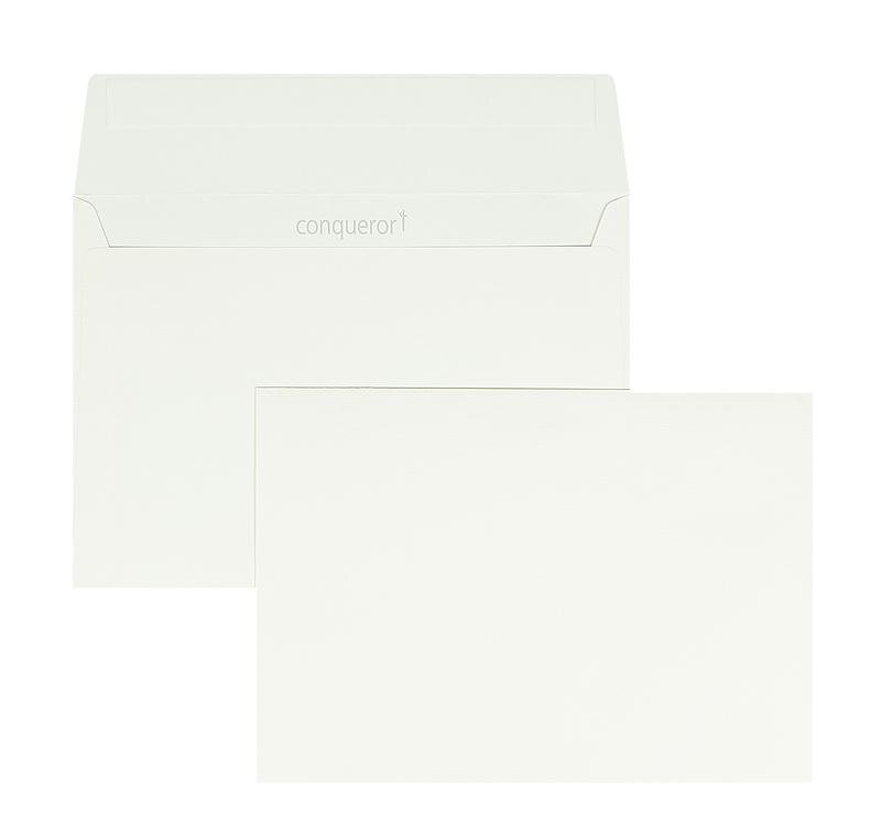 enveloppes colorées crème (nacré) 162 x 229 mm (c5) | 120 g/m² conqueror texture | sans fenêtre | fermeture adhésive | rabat droit | 250 pièces