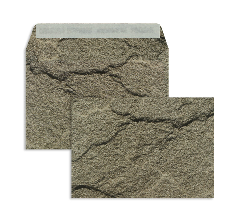 enveloppes colorées gris (granit-motif) 162 x 229 mm (c5) | 135 g/m² offset | sans fenêtre | fermeture adhésive | rabat droit | 125 pièces