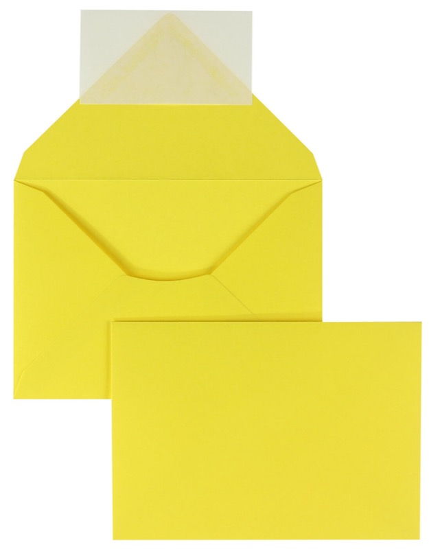enveloppes colorées jaune 162 x 229 mm c5 | 130 g/qm colorista | sans fenêtre | fermeture adhésive | rabat pointu | 100 pièces