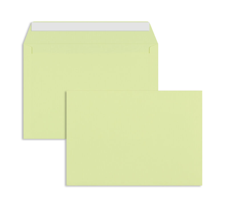 enveloppes colorées jaune (jaune citron) 162 x 229 mm (c5) | 120 g/m² offset | sans fenêtre | fermeture adhésive | rabat droit | 100 pièces