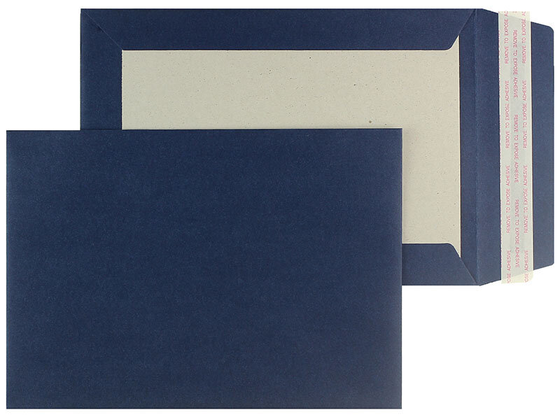 enveloppes dos cartonné colorées bleu 162 x 229 mm (c5) | 110 g/m² offset | sans fenêtre | fermeture adhésive | rabat droit | 125 pièces