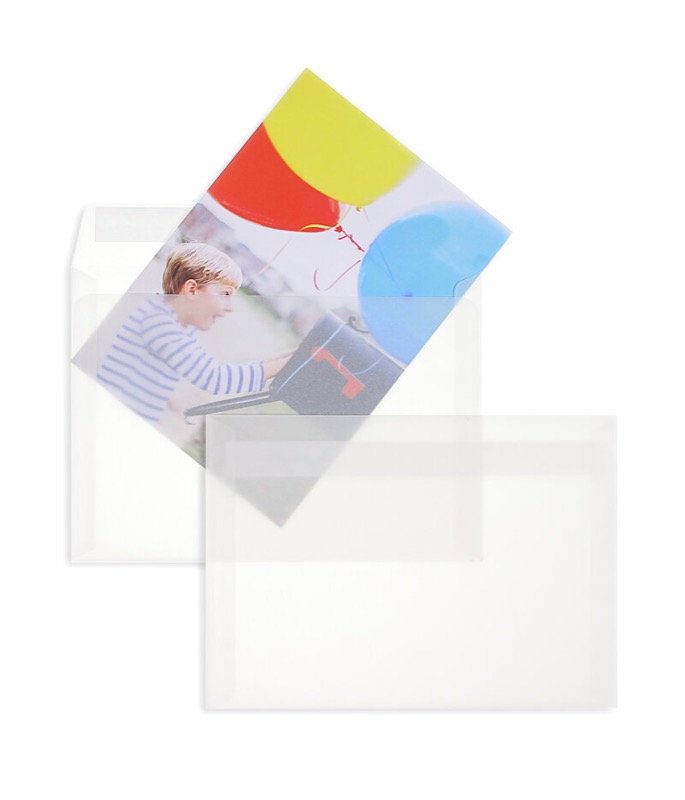 Enveloppes transparentes Blanc (Transparent blanc) 162 x 229 mm (C5)
