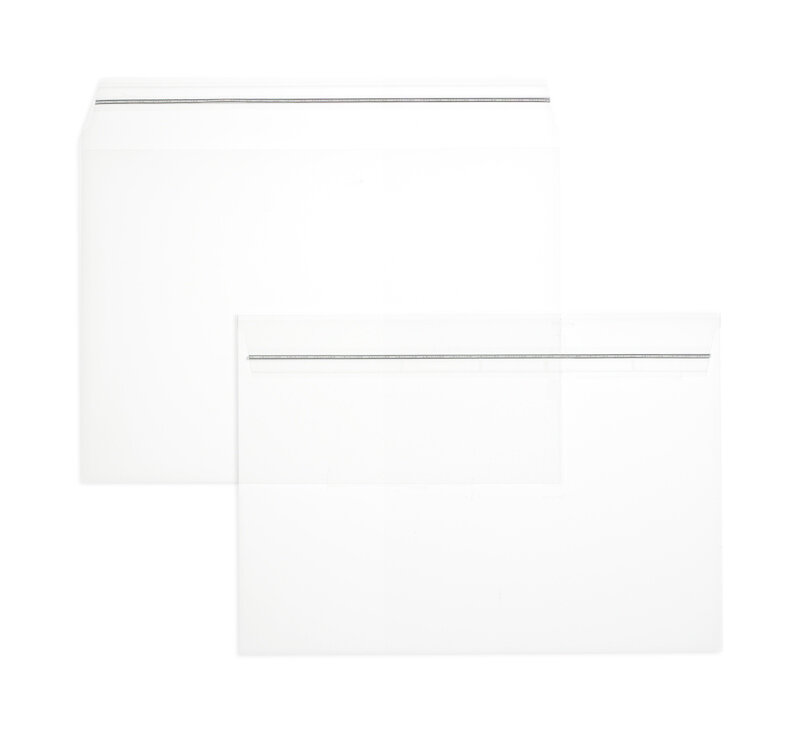 Enveloppes transparentes de feuille plastique Cristallin 162 x 229 mm (C5)