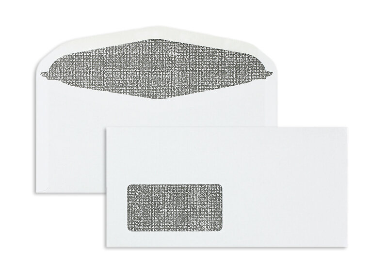 enveloppe de mise sous pli blanc 114 x 229 mm (c6/5) | 80 g/m² offset | avec fenêtre | fermeture gommée (avec poinçonnage de sécurité) | rabat arrondi | 1000 pièces
